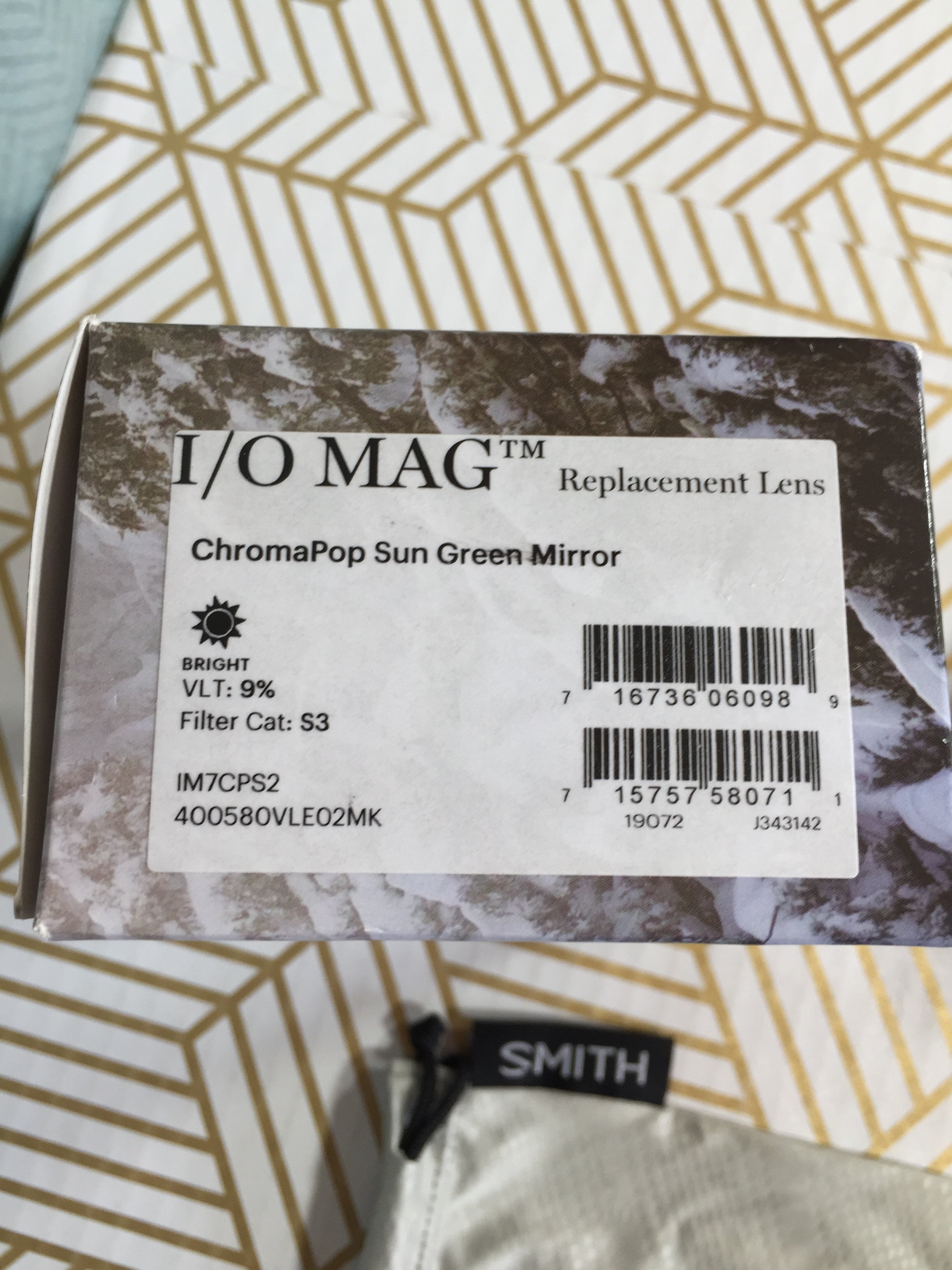 Smith I/O Mag Snow Goggle Replacement Lens ChromaPop Sun Green Mirror (7754639868142)